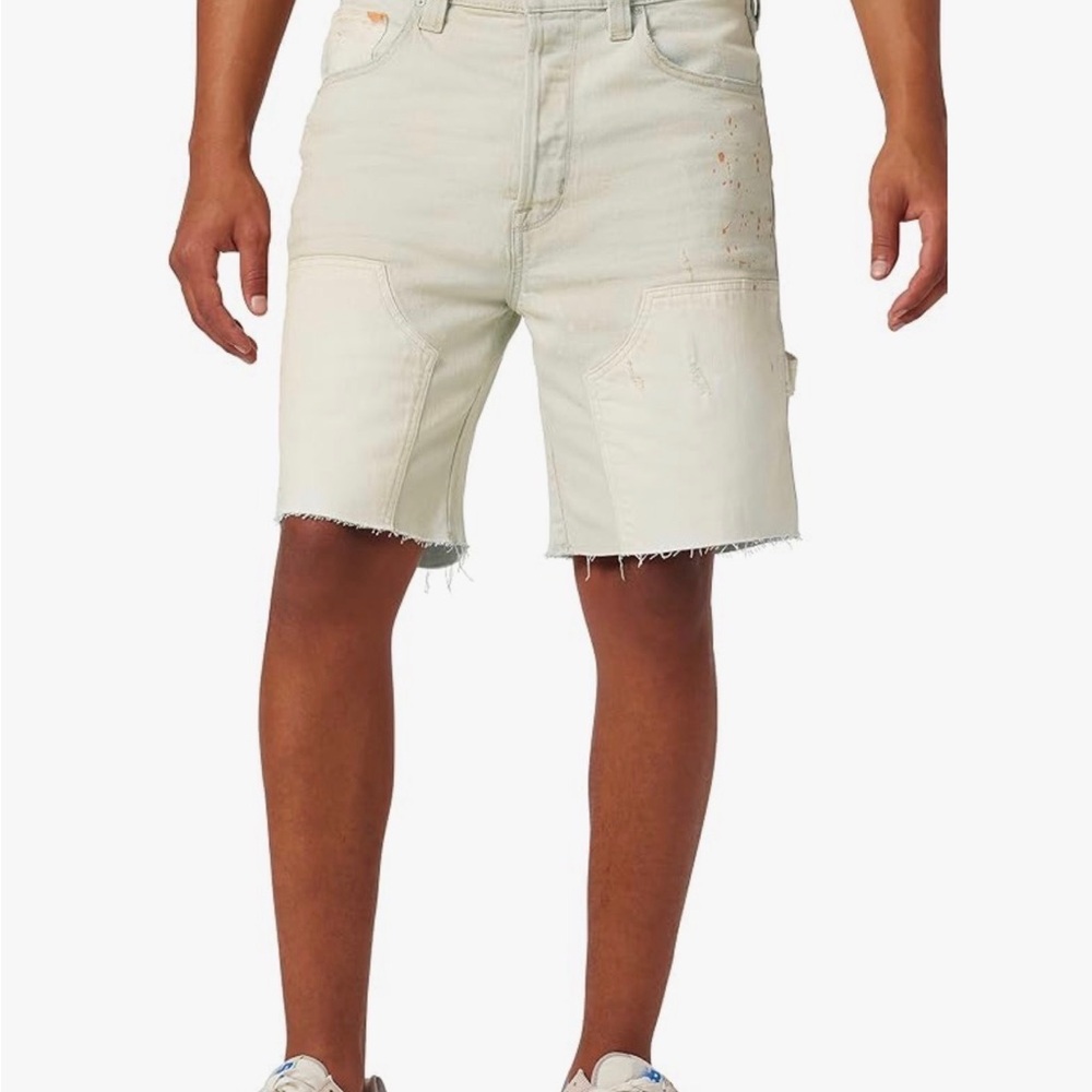Hudson Denim Shorts - Tan Painter